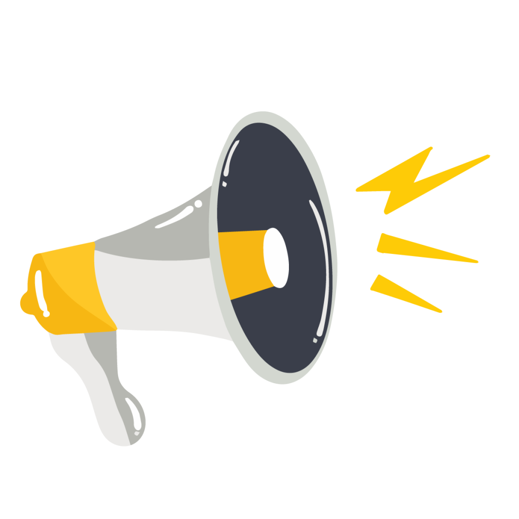 —pngtree—hand drawn yellow speaker megaphone 5415145